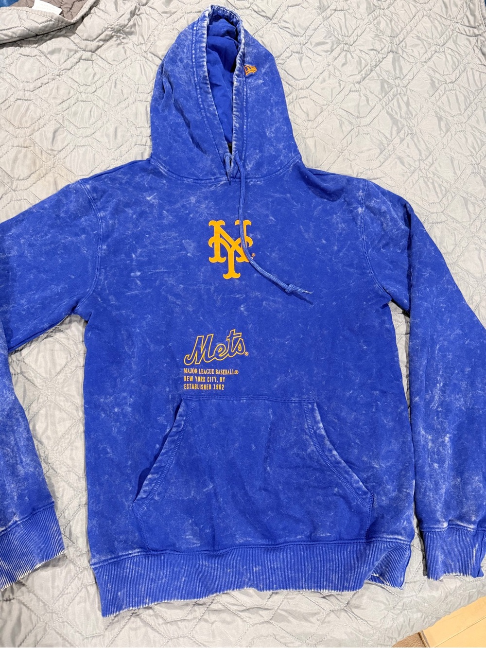 New Era Blue New York Mets Hooded Pullover
